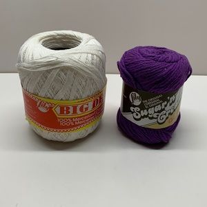 Lily Mercerized crochet cotton and sugar and cream balls of thread new